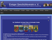 Tablet Screenshot of geschichtsundkulturverein-eving.de
